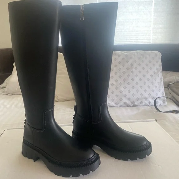 Coach C Logo Lug Sole Knee-High Boots – Size 6B / EU 36.5 – NWT - Picture 5 of 13